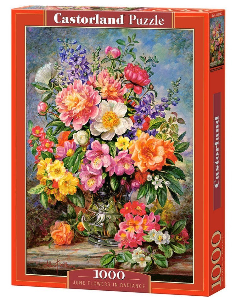 1000 Piece Jigsaw Puzzle, June Flowers in Radiance, Flower and plants Pu... - $36.55