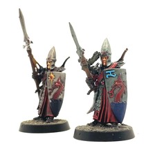 Spireguard 2 Painted Miniatures Lothern Sea Guard Elf Cleric Age of Sigmar - £43.24 GBP