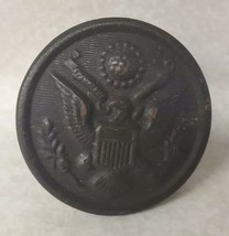 Vintage City Button Works New York Seal Eagle Military Single Button - $19.60