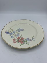 Vintage Classic Taylor Smith &amp; Taylor Co Floral Pattern Salad 9” Plate - £6.31 GBP