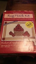 Caron Rug Hook Kit HR0013 Basket of Apples --18&quot; X 27&quot; New - £31.15 GBP