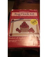Caron Rug Hook Kit HR0013 Basket of Apples --18&quot; X 27&quot; New - £31.13 GBP