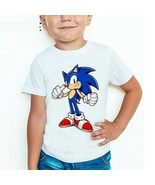 Hedgehog  T shirt Boy Girl  Kid Short Sleeve Top with Lanyard Blue - £10.05 GBP+