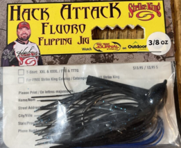 Strike King #HAFFJ38-2 Hack Attack Fluoro Flipping Jig Size 3/8oz-NEW-SHIPS N 24 - $14.73