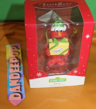 Carlton Heirloom Sesame Street Elmo Monster Christmas Holiday Ornament 2014 108F - £15.65 GBP