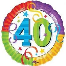 40th Birthday Mylar Balloon - $2.55
