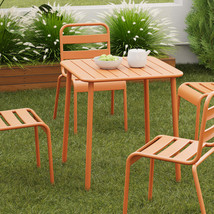 Sera Red Outdoor Square Table: Modern Waterproof Patio Dining &amp; Coffee - $3,504.12 MXN