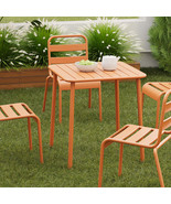 Sera Red Outdoor Square Table: Modern Waterproof Patio Dining &amp; Coffee - $265.09 CAD
