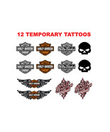 Harley Davidson Tattoos Temporary - $14.95