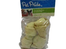 Premium 4&quot; Long Beef Hide Bones for Dogs 2 Pack - $15.35