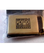 1986 KQED 9 Radio TV Annual Auction Northern California Brass Belt Buckl... - £27.68 GBP