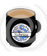 Dragon Split Monogram Cup 5smp Sabrina-Digital Clipart-Art Clip-Gift Car... - $5.00