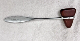 Older Doctors Tool Knee Whacker Silver Metal &amp; Rubber 7 3/4 inches - $12.38