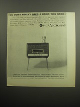 1957 RCA Victor Cordon Bleu Model 8RF13 Radio Ad - You don&#39;t really need - £14.62 GBP