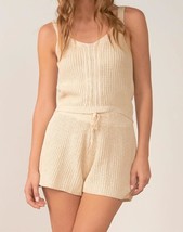 Elan &quot;madeline&quot; crochet short in Natural Ivory - size M - $44.55