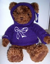 Gund Millenium 2000 &quot;Joy&quot; L/E Stuffed Plush Toy Bear w Purple Hoodie- RARE-NWT - £71.91 GBP