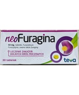 NeoFuragina 50 mg 30 tab lower urinary tract infection 06.2026 damaged p... - £15.93 GBP
