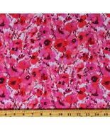 Cotton Lawn Pink Flowers Wild Blue Lawns Azalea Fabric Print by Yard D13... - $12.95
