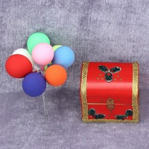 AirAds Dollhouse 1:12 miniature vintage Christmas chest assorted balloons; Lot - £12.14 GBP