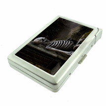 Skeletons D4 Cigarette Case with Built in Lighter Metal Wallet Death Skull - £15.78 GBP