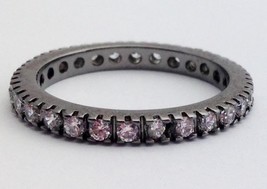 Lauren G Adams Stackable Eternity Ring, Size 5, R-2102-Black Ruthenium New - £22.88 GBP