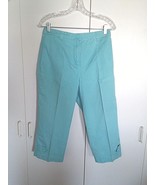 CHRISTOPHER &amp; BANKS LADIES CROPPED PANTS-4-100% COTTON-NICE PASTEL-BAREL... - €3,42 EUR
