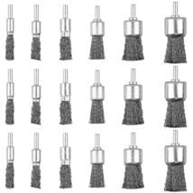 18 Pack Wire End Brush Set, Wire Brush for Drill ,6 Sizes 0.012&quot;Crimped ... - $64.94 CAD