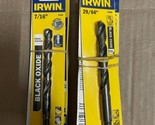 Irwin 67828 High Speed Steel Straight Shank Drill Bit 7/16 x 5-1/2 L Pac... - £33.16 GBP