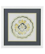 Bassett  Modern Medallions II Framed Wall Art in Soft Yellow Grey 9901-0... - £102.47 GBP