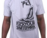 Dissizit Mens Grey FYSP Fu$k Your Skate Park Skateboarding T-Shirt SST12... - $18.74