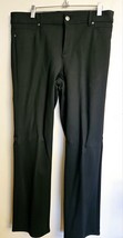 Gloria Vanderbilt Womens Size 12 Regular Black Ponte Amanda Stretch Pants 34x31 - £11.67 GBP