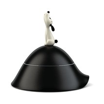 Di Alessi Lul Dog Bowl with Lid in 18/10 Stainless Steel and Thermoplastic Resin - $168.00