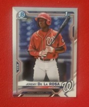 2021 Bowman Chrome Prospects Jeremy De La Rosa 1ST Bowman #BCP-25 Free Shipping - £2.07 GBP