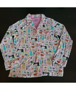 Nick &amp; Nora Size M Sewing Machine Notions Pink PJ Shirt Sleep Long Sleeve - €12,63 EUR