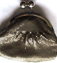 Jessica Simpson Gun Metal Mesh Bag Convertible Clutch Purse or Crossbody... - $28.49