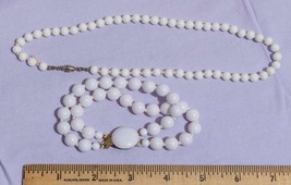 Vintage Lucite Bead Necklace &amp; Bracelet Set Jewelry jds - £35.56 GBP