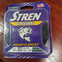 Stren Original Monofilament Clear Fluorescent 330yd - 12lb - FAST SHIPPING! - $6.00