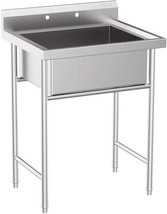 Industrial Garage Sink Commercial Sink for Restaurant, Workshop  28&quot; W x... - $276.99
