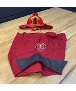 Unbranded Firefighter Dog Costume Size Medium Halloween Cosplay KG - $16.67 CAD