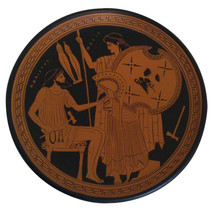 Hephaestus gives Thetis arms of Achilles Homeric Trojan War Greek plate replica - £108.28 GBP