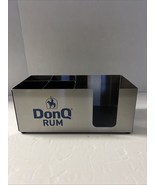 DON Q. Puerto Rican Rum Metal BAR CADDY Napkin Straw Holder Barware Adve... - $23.74