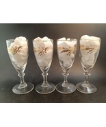 Set of 4 : 1950&#39;s Libbey Cocktail-Cordial-Aperitif Glasses Golden Wheat - $187.20 MXN
