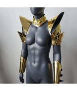 Burning Man Holographic Women Gold Armor,Rave Festival Costume Outfit - $100.00