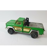 Vintage 1980s Tonka Pressed Steel Green Pickup Truck with Roll Bar - Mad... - £13.23 GBP
