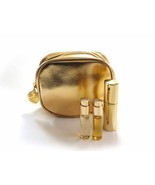 ESTEE LAUDER Perfume Spray Trio in Gold Makeup Bag Beautiful Pleasures S... - £30.46 GBP