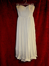Candela  off-white strapless dress..Size 0.... Very Classy! - £57.33 GBP