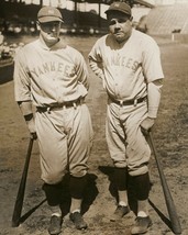 Babe Ruth &amp; Lou Gehrig 8X10 Photo New York Yankees Ny Baseball Picture With Bats - £3.09 GBP