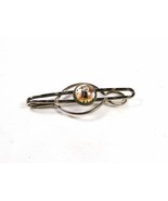 Old &amp; Odd Hand Painted Golfer Silvertone Tie Clasp Unbranded.101615 - £34.88 GBP