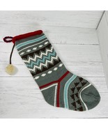 Knit Christmas Holiday Sweater Stocking Tassel Argile Fireplace Mantel - $751.73 MXN