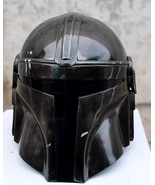 Lost Mandalorian Helmet Star Wars Series Wearable Metal LARP Armor Helmet - €78,67 EUR